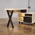 20251012_235744.jpg Miniature Desk for Dollhouse, 1:12 Scale Dollhouse Furniture, 3D Printed File Desk, DIY Dollhouse Accessories, Printer's Delight Miniature