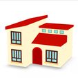 0.jpg HOUSE HOME CHILD CHILDREN'S PRESCHOOL TOY 3D MODEL KIDS TOWN KID Cartoon Building 5