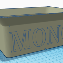 Capture.png STL file original MONO-engraved monocoque tub at rear・3D print object to download