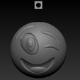4.png emoji winking keychain(fan art)