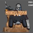 12.jpg MANDALORIAN PS5 PS4 CONTROLLER HOLDER MODEL STARWARS DISNEY