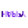 happy_2024_text_flip.stl Счастливый 2024 Текст