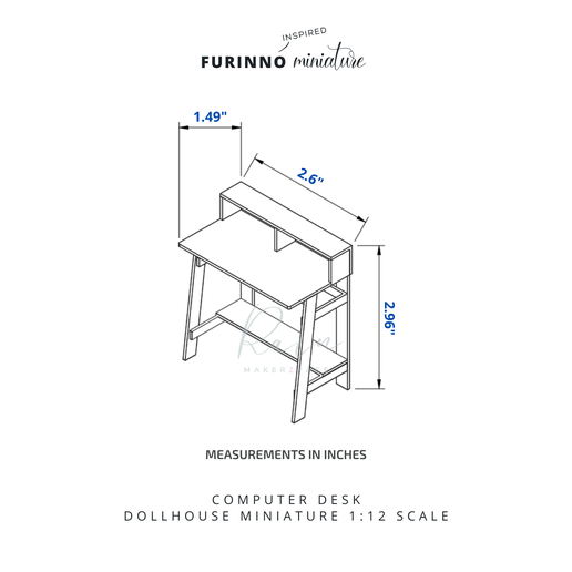 🖥️ Mini Computer Desk, Furinno-INSPIRED Simplistic A Frame Computer ...