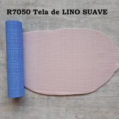 R7050-LINO-SUAVE-TELA-RODILLO-1.jpg Archivo STL RODILLO TELA DE LINO・Objeto imprimible en 3D para descargar