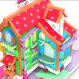 7.jpg MAISON 5 HOUSE HOME CHILD CHILDREN'S PRESCHOOL TOY 3D MODEL KIDS TOWN KID Cartoon Building 5