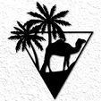 project_20230219_1531298-01.png desert camel with palm trees wall art oasis wall decor