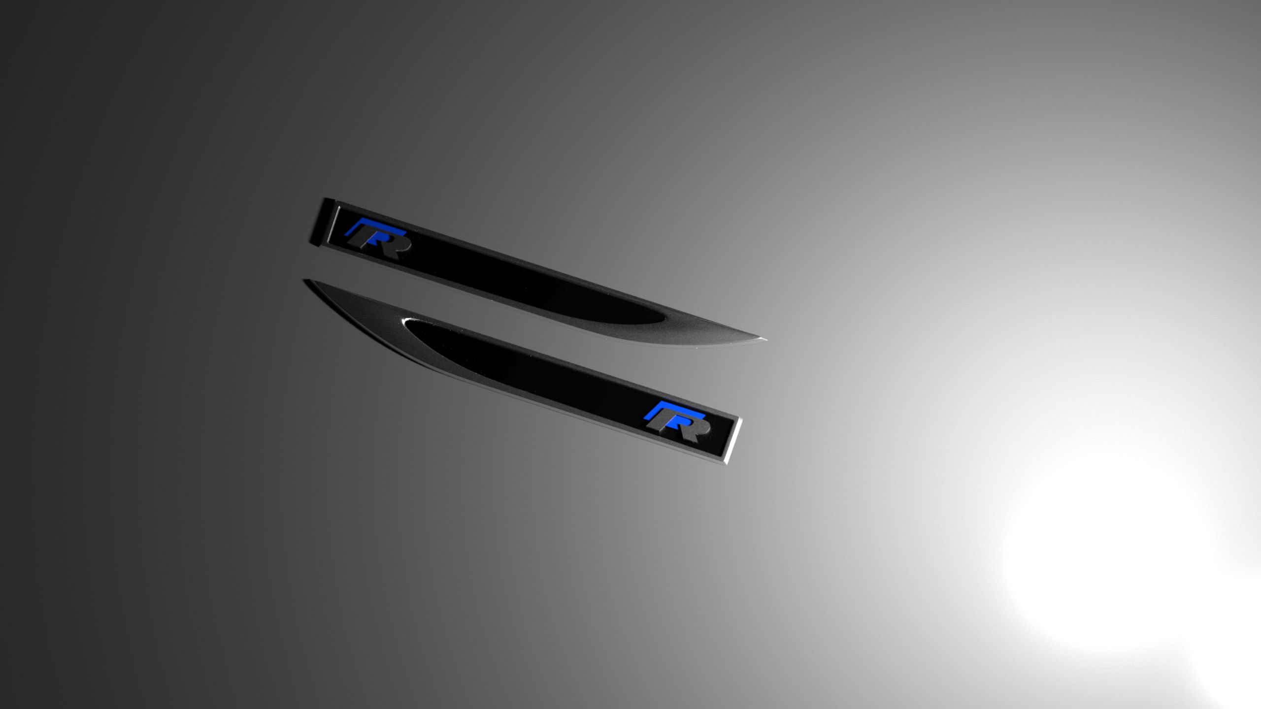 5.jpg Fichier STL Badge latéral d'aile vw R GT GTI GTD・Objet imprimable en 3D à télécharger, 3Rdesign