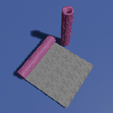 Rodillo-2.png Set of 4 Floral texture rollers