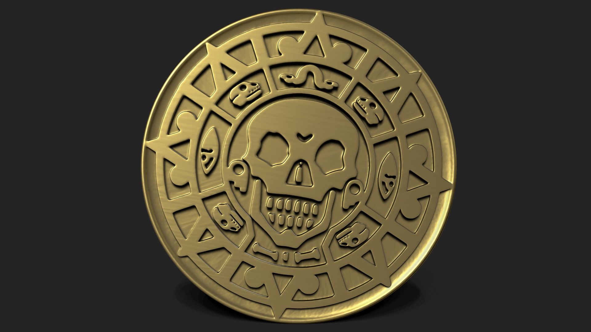 Файл STL Печатная монета "Пираты Карибского моря・Шаблон для загрузки и ...