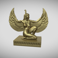 maat1.png Maat egyptian goddess statue for 3d print 3D print model