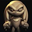 b.jpg STL file Knuckles - Sonic The Hedgehog 2・3D printable design to download
