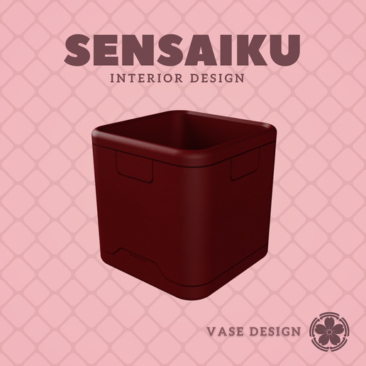 45. Cube 45 Custom Vase Design: Personalized Forms for Miniature and Modern Spaces - Ikebana Home Decoration for Modern Diorama