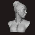 05.jpg Girl with a Pearl Earring 3D Portrait Sculpture