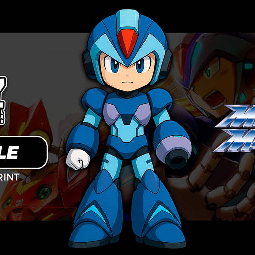 MEGA MAN X CHIBI 3D model