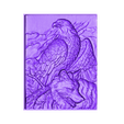 007_Panno_Orel_i_volk.stl eagle and wolf cnc router