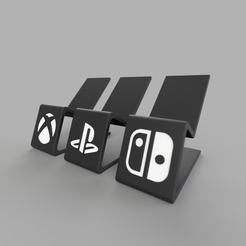 frame.0.png Free STL file Nintendo switch / X-box / Playstation controller holder・Model to download and 3D print