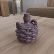 HighQuality3.png 3D Wicker Bottles Decor with 3D Stl Files & Home Decor, 3D Printing, Wine Bottle, 3D Printed Decor, Demijohn Bottle, Bottle, Gift for Her