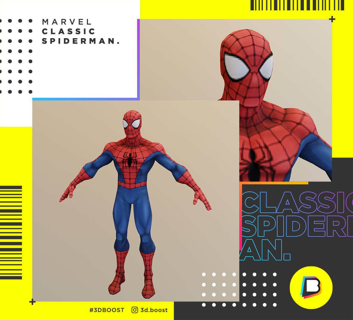 Download file Classic Spiderman - Marvel • 3D printing model ・ Cults