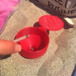 IMG_5518.jpg Fichier STL gratuit Cendrier de plage - Beach ashtray・Objet imprimable en 3D à télécharger