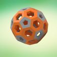 Truncated-Icosahedron.112.jpg Truncated Icosahedron, Icosahedron, Football, Soccer Ball, Decoration