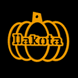 Dakota.png US PERSONALIZED PUMPKIN DECORATION FOR TOP 3000 USA FIRST NAMES