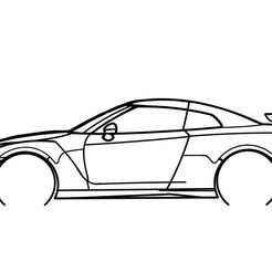 nissan-skyline-r35.jpeg Fichier STL nissan skyline r35 silhouette・Modèle à imprimer en 3D à télécharger