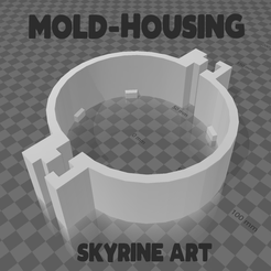 dice-mold.png Archivo STL Mold housing for dice・Idea de impresión 3D para descargar
