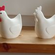 Huhn-Henne-Druckmodell-15.jpg Chicken for decoration, three variants