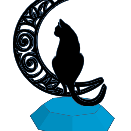 Cat Stand Decoration Home Decor Art 3D model