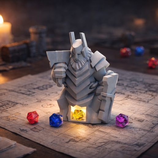 Image_Thumbnail_Upscale.jpg Dwarf Statue Dice Tower