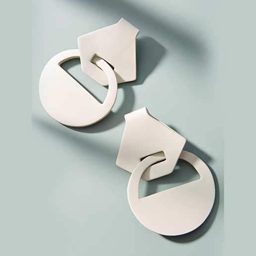 POLYMER CLAY MODERN LACE PENDANT CUTTER X3 SIZES 3D model