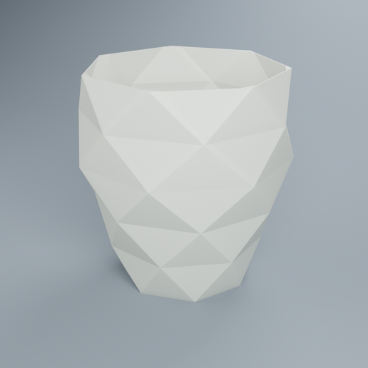Gem Planter - Faceted Crystal Plant Pot, Customizable (No Supports)