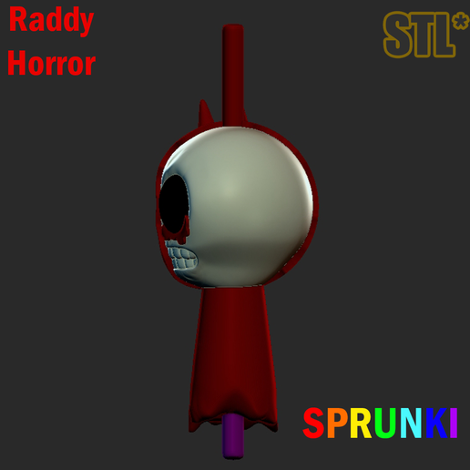 STL-Datei STL Sprunki Incredibox Raddy Horror STL 3D Character Fanart 🦸 ...