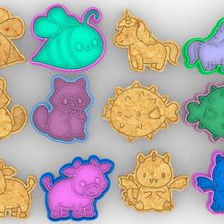 2023-05-31_11h27_02.jpg Archivo STL cortadores de lindos animalitos - pack #4・Modelo de impresión 3D para descargar