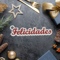 felicidades2.jpg New Year's Greetings Holiday Key Chain