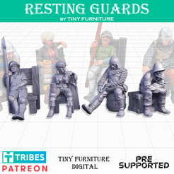 SF_10_MMF.png Archivo STL Guardias de descanso (SITTING FOLKS)・Plan para descargar y imprimir en 3D