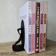 02.png Digital 3D print model - "Portal" bookend (commercial license, STL download)