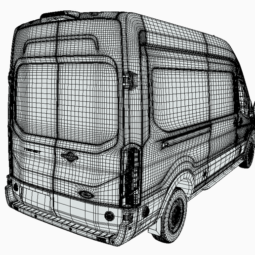 11.png Ford Transit Cargo (Yellow - School Bus)