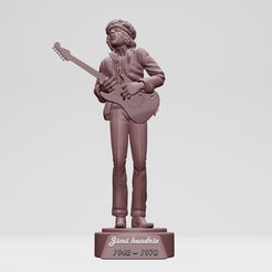 1.jpg Descargar archivo Jimi Hendrix - 3DPrinting • Diseño para imprimir en 3D, ronnie_yonk