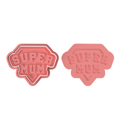 Super-Mum.png STL file Super Mum・3D print design to download