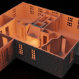 Render4.png N-Scale House 'Historic Vincent Residence' 1:160 Scale STL Files
