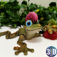 00.png Articulated Punk Frog, toy, flexy, funny, cute, flexi