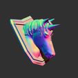 preview-1.jpg Wall Hang Unicorn Head (Horse with Horn Head)