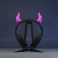 Horn3.jpg 5 Cute Horns for Headphones Color Gaming Accesories Ready to print