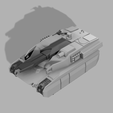 144tank-2-v9.png Fichier STL 1/144 Char à canon à poutre (12mm)・Idée pour impression 3D à télécharger