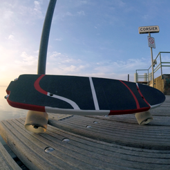 3D printed skateboard.png Archivo STL gratis Skate SDC・Modelo para descargar y imprimir en 3D