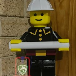 IMG_4306.jpg STL file 1980's Fireman toilet roll holders・3D printing idea to download