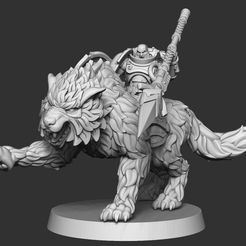 1-1.jpg 3D file Wolf Cavalry, rider 6・3D printing design to download