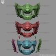 23.jpg Wolf Face Mask Cosplay - High Quality Details 3D print model