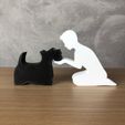 IMG-20240322-WA0093.jpg Boy and his Scottish Terrier for 3D printer or laser cut